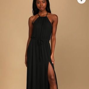 Lulu’s Essence of Style Black Maxi Dress